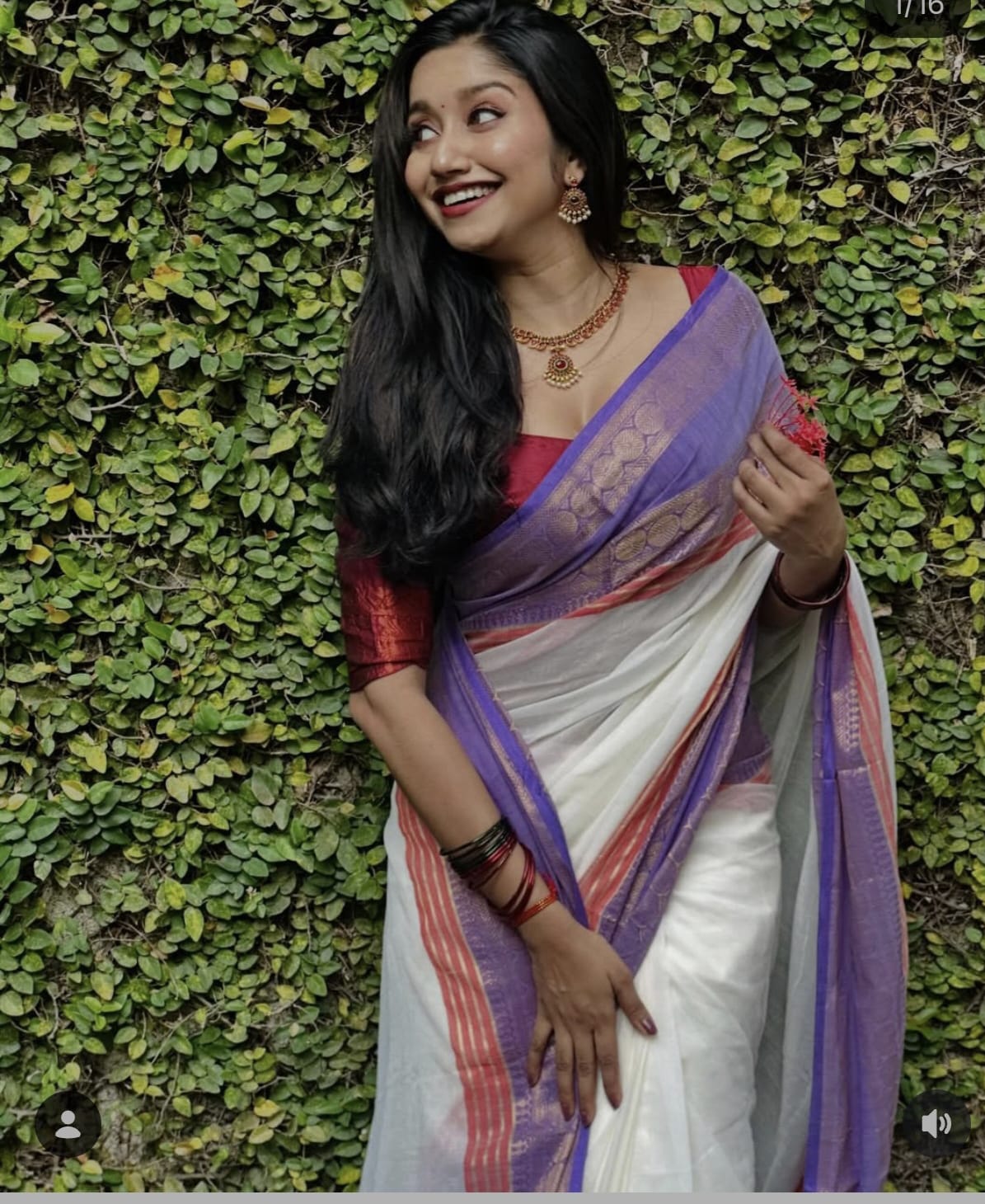 Pure mall jamdani borders saree